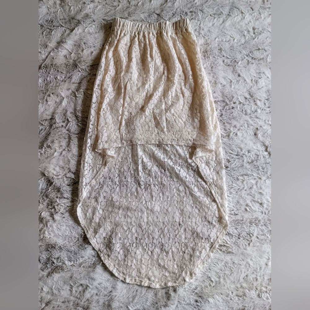 Target Cream High-Low Maxi Skirt Casual